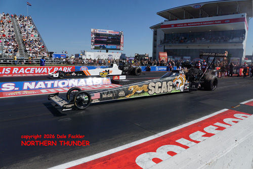 Justin Ashley *near lane) vs Dan Mercier (far lane)